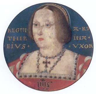 miniature portrait of Katharine of Aragon by Lucas Horenbout